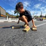 jalan di atas balok
